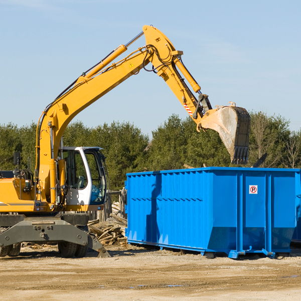 can i choose the location where the residential dumpster will be placed in Myrtle